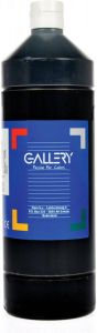 Gallery Plakkaatverf flacon van 1.000 ml zwart