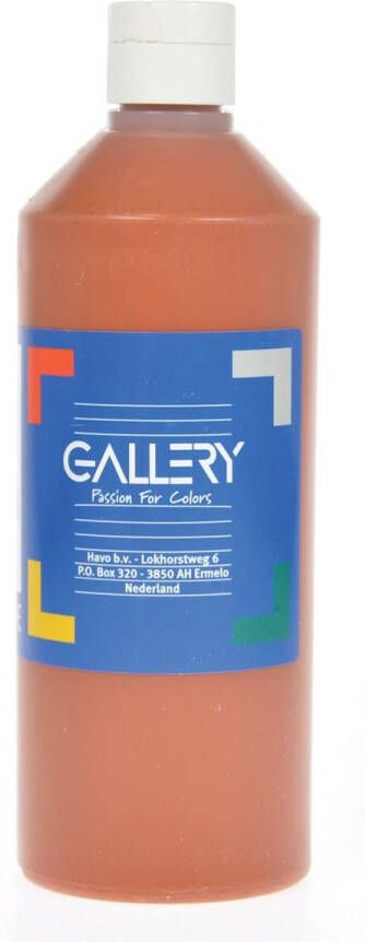 Gallery plakkaatverf flacon van 500 ml lichtbruin