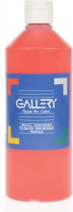 Gallery plakkaatverf flacon van 500 ml lichtrood