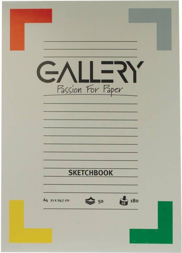 Gallery schetsblok ft 21 x 29 7 cm (A4) 180 g mÂ² blok van 50 vel