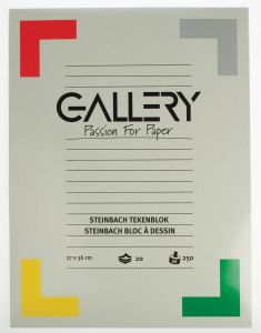 Gallery Steinbach tekenblok gekorreld ft 27 x 36 cm 250 g mÂ² blok van 20 vel