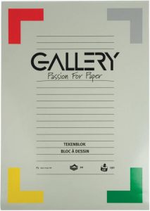 Gallery tekenblok extra zwaar houtvrij papier 190 g mÃÂ² ft 29 7 x 42 cm (A3) blok van 20 vel