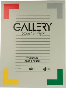 Gallery tekenblok houtvrij papier 120 g mÃÂ² ft 24 x 32 cm blok van 24 vel