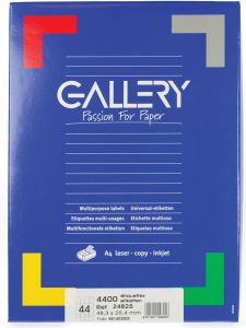Gallery witte etiketten ft 48 3 x 25 4 mm (b x h) ronde hoeken doos van 4.400 etiketten