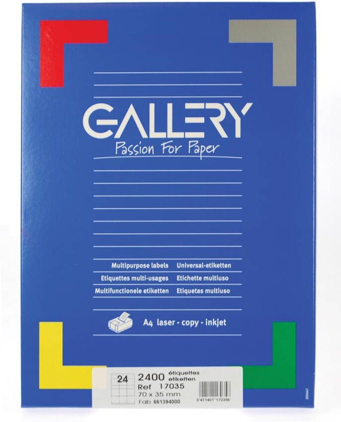 Gallery enveloppen ft 229 x 324 mm venster links stripsluiting binnenzijde grijs doos van 250 stuks