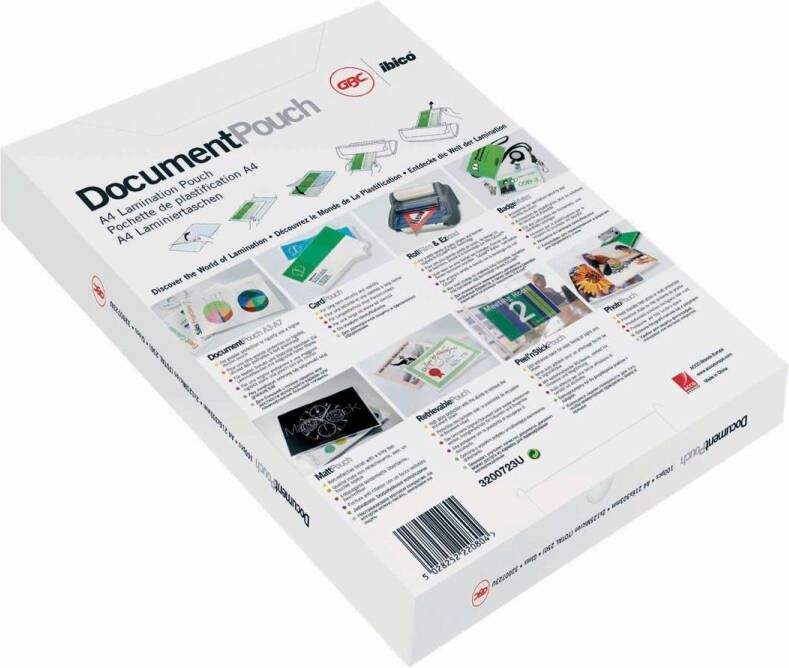 GBC Document lamineerhoes ft A4 160 micron (2 x 80 micron) pak van 100 stuks