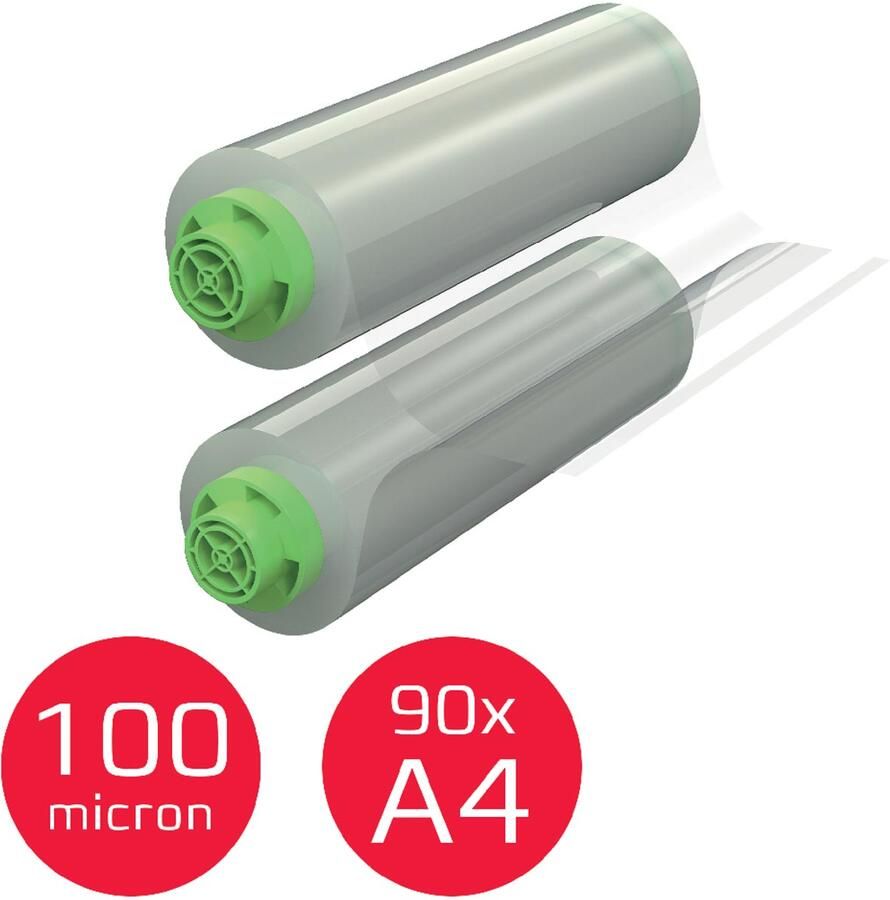 GBC hervulbare lamineerrol Velocity 100 micron glanzend