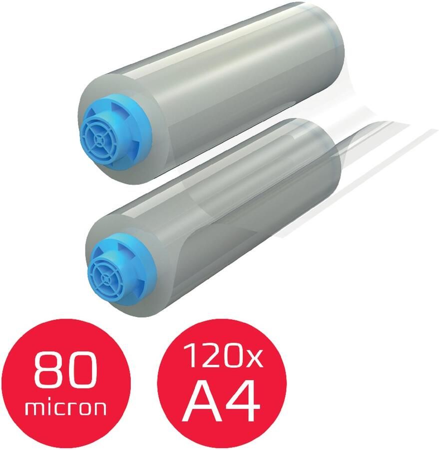 GBC hervulbare lamineerrol Velocity 80 micron glanzend