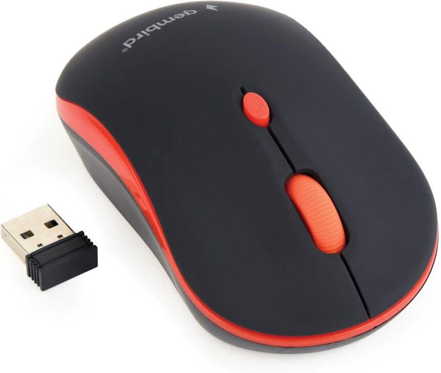 Gembird draadloze optische muis rood