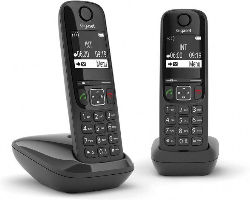 Gigaset AS690 Duo DECT draadloze telefoon met extra handset zwart