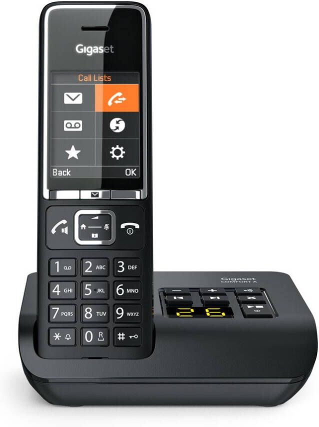 Gigaset Comfort 550A DECT draadloze telefoon met antwoordapparaat zwart