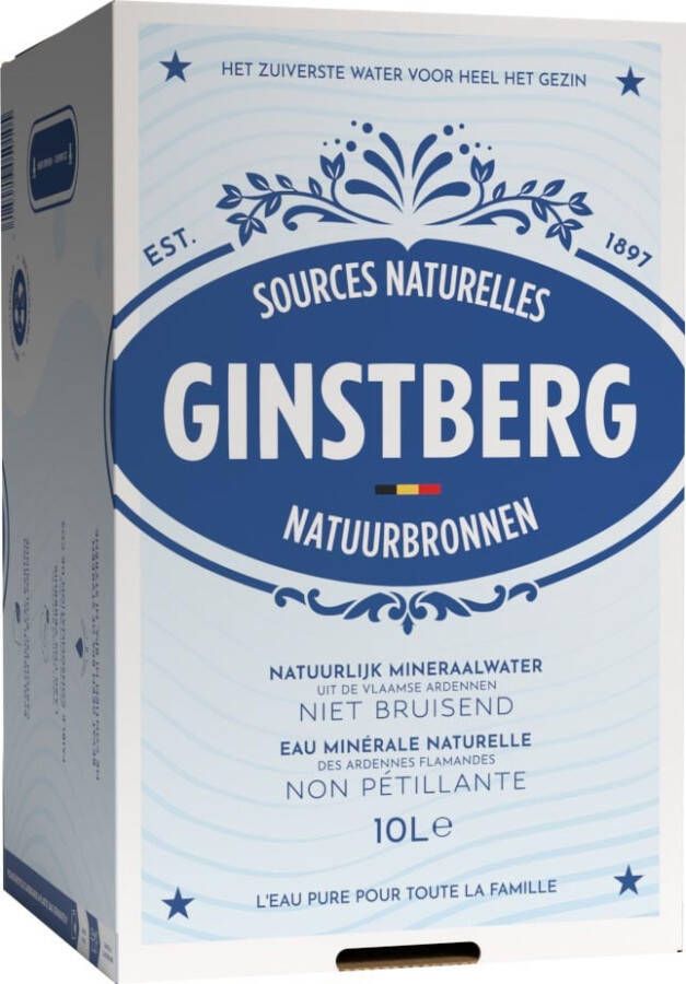Ginstberg Still Water Ginstberg Plat Water bag in box 10 liter