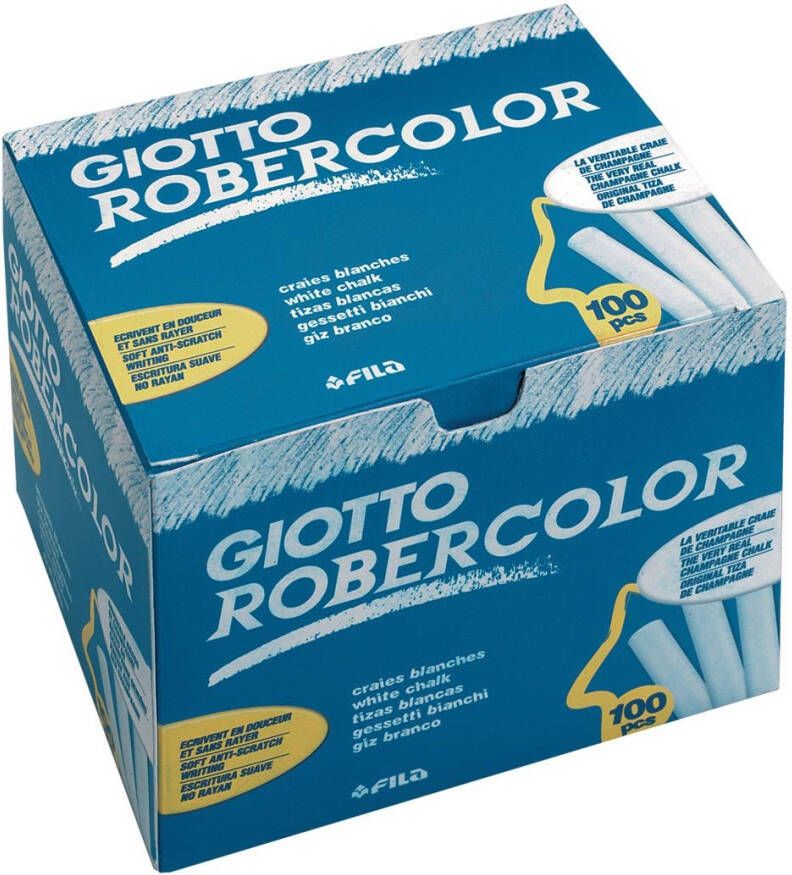 Giotto Schoolbordkrijt wit doos Ã  100 stuks
