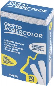 Giotto krijt Robercolor wit doos met 10 krijtjes