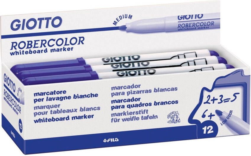 Giotto Robercolor whiteboardmarker medium ronde punt blauw