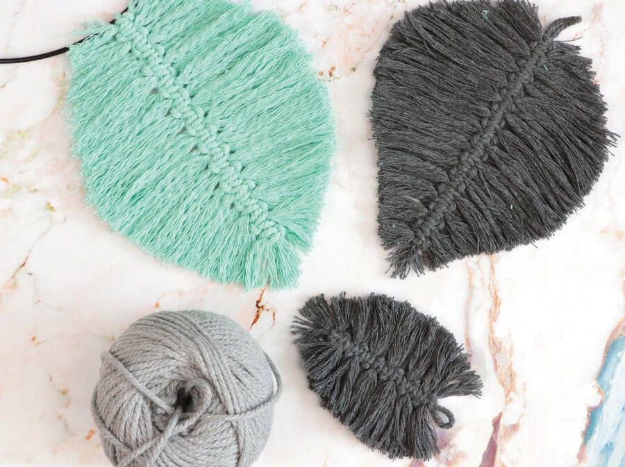 Graine Creative Graine CrÃ©ative MacramÃ© touw ft 2 5 mm x 80 m antracietgrijs