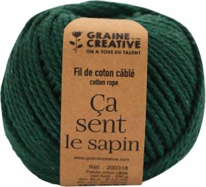 Graine Creative Graine CrÃ©ative MacramÃ© touw ft 2 5 mm x 80 m bosgroen