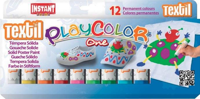 Graine Créative textielstick PlayColor One kartonnen etui van 12 kleuren