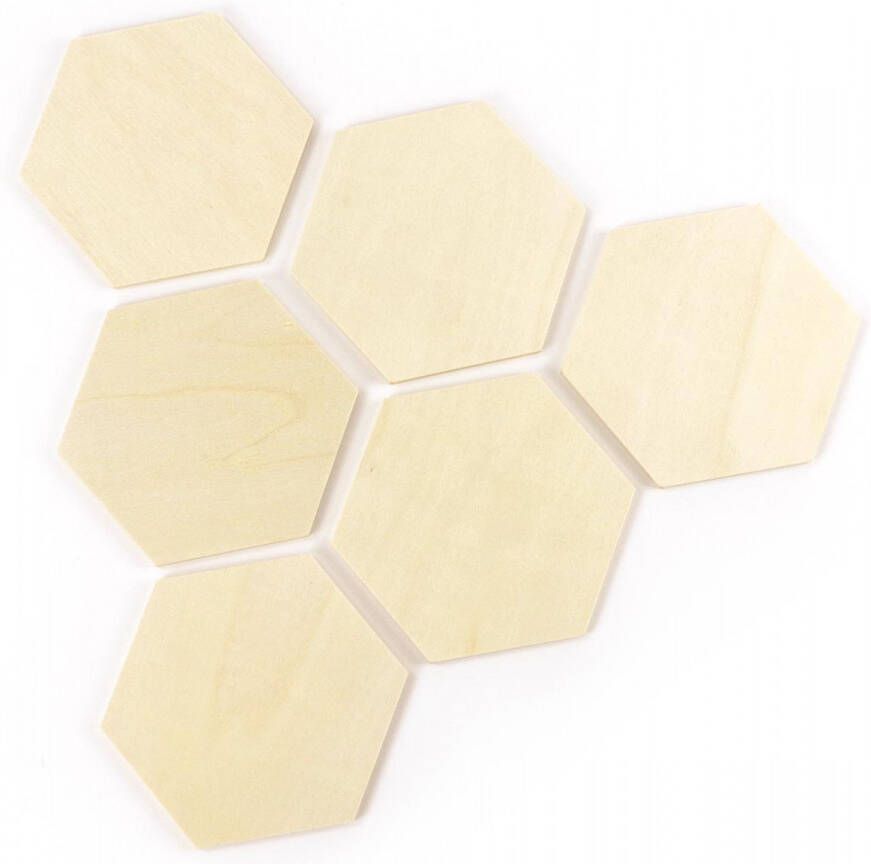 Graine Créative zakje van 30 hexagonale vormen om te decoreren