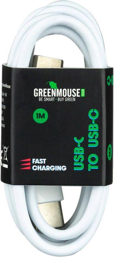 Greenmouse kabel USB-C naar USB-C 1 m wit