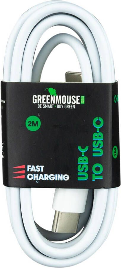 Greenmouse kabel USB-C naar USB-C 2 m wit