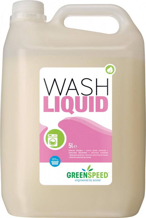 Greenspeed vloeibaar wasmiddel Wash Liquid 71 wasbeurten flacon van 5 liter