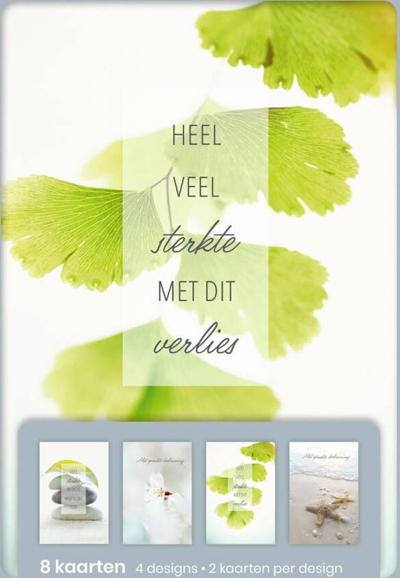 Hallmark wenskaarten heel veel sterkte met dit verlies blister van 8 stuks
