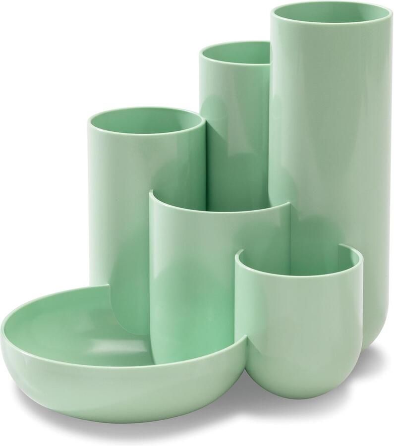 Han pennenbak met 6 vakjes Campus pastelgroen