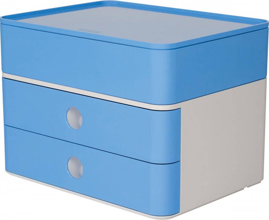 Han ladenblok Allison smart box plus met 2 laden en organisatiebak wit blauw