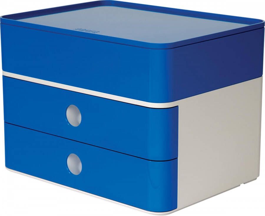 Han ladenblok Allison smart box plus met 2 laden en organisatiebak wit blauw