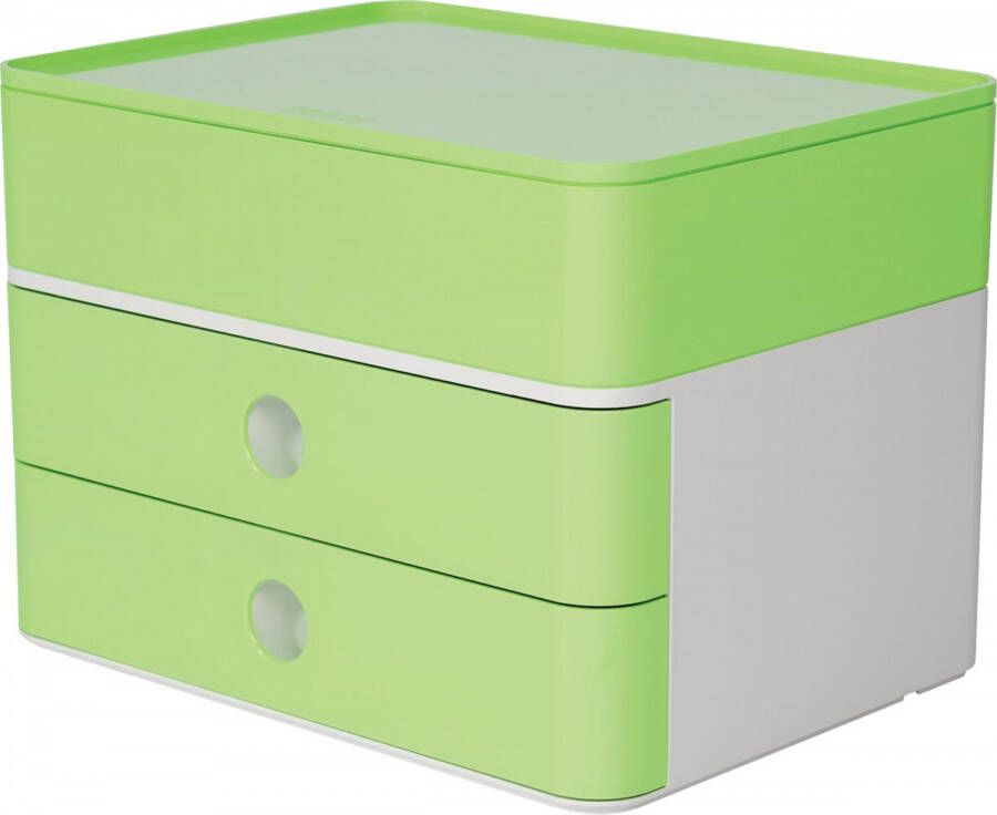 Han ladenblok Allison smart box plus met 2 laden en organisatiebak wit groen