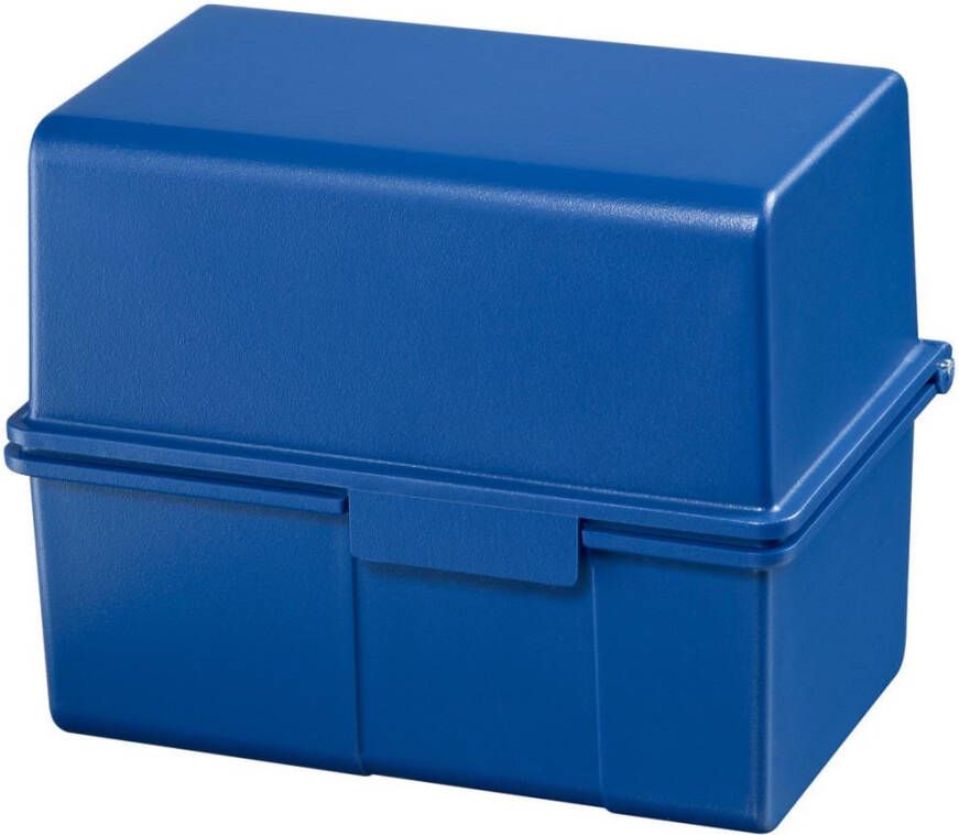 Han Kaartenbak breed A6 kunststof blauw