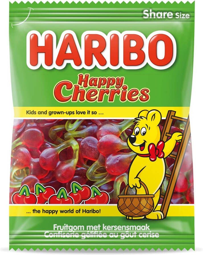 Haribo snoep kersen zak van 185 g