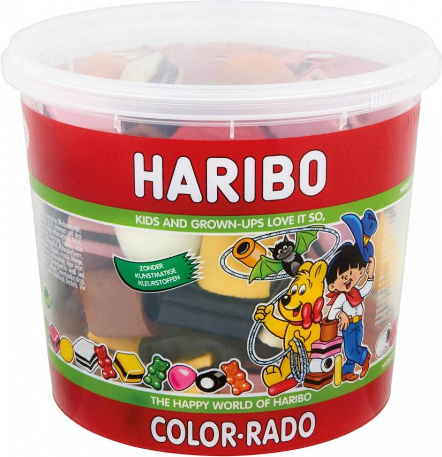 Haribo snoepgoed emmer van 650 g Color-Rado