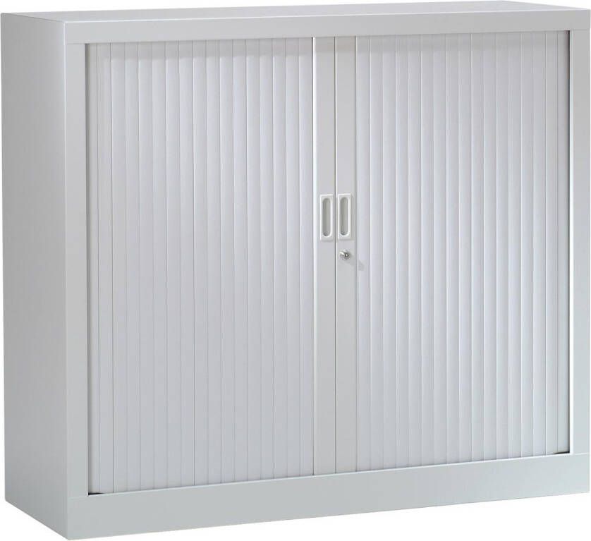 Henry Pierre Roldeurkast hoogte 100 cm lichtgrijs