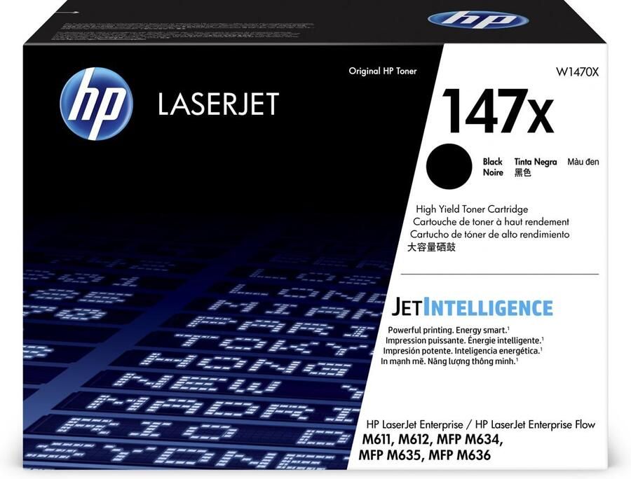 Hp toner 147X 25.200 pagina&apos;s OEM W1470X zwart