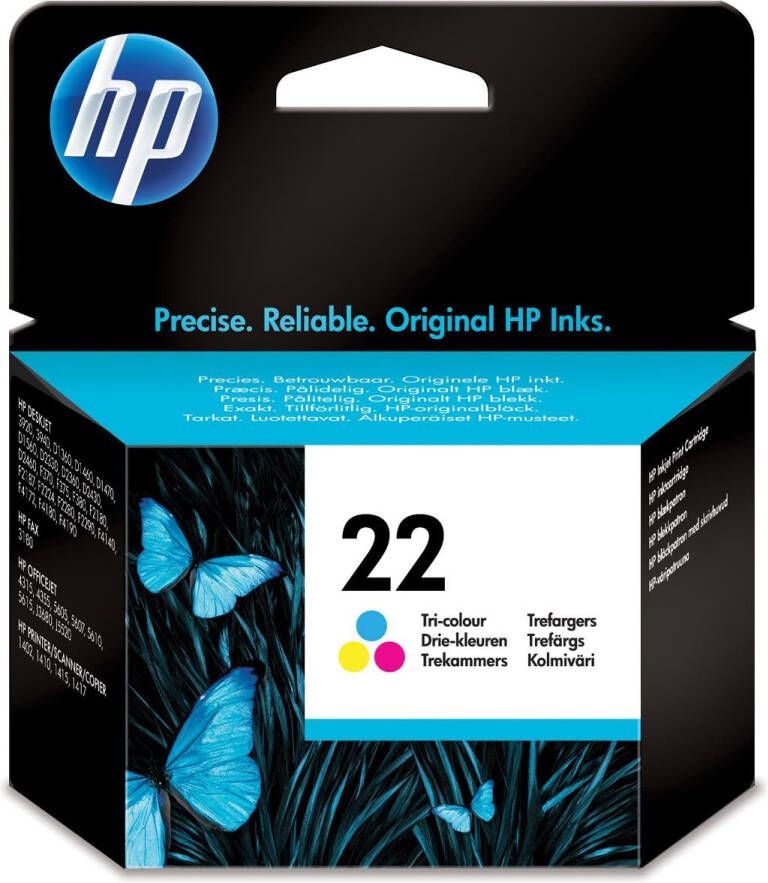 hp inktcartridge 22 165 pagina&apos;s OEM C9352AE 3 kleuren