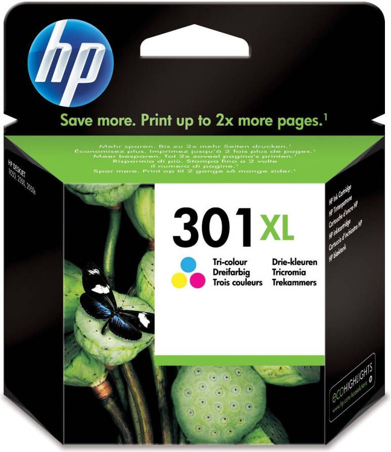 Hp inktcartridge 301XL 330 pagina&apos;s OEM CH564EE 3 kleuren