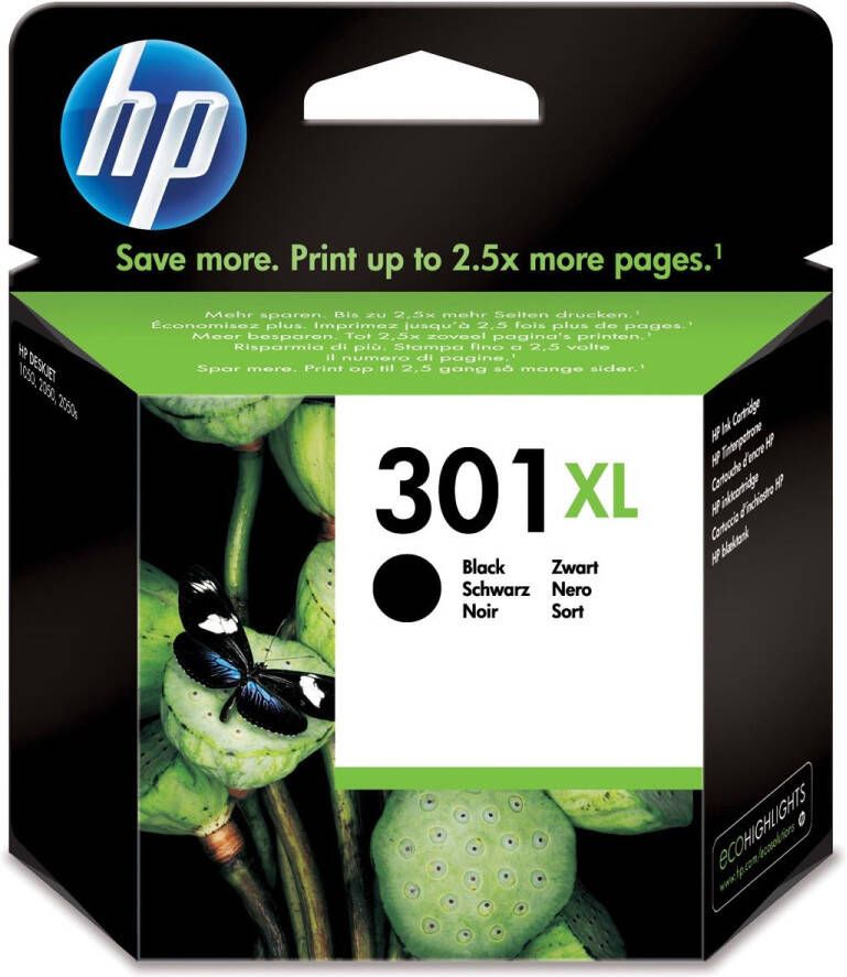 Hp inktcartridge 301XL 480 pagina&apos;s OEM CH563EE zwart