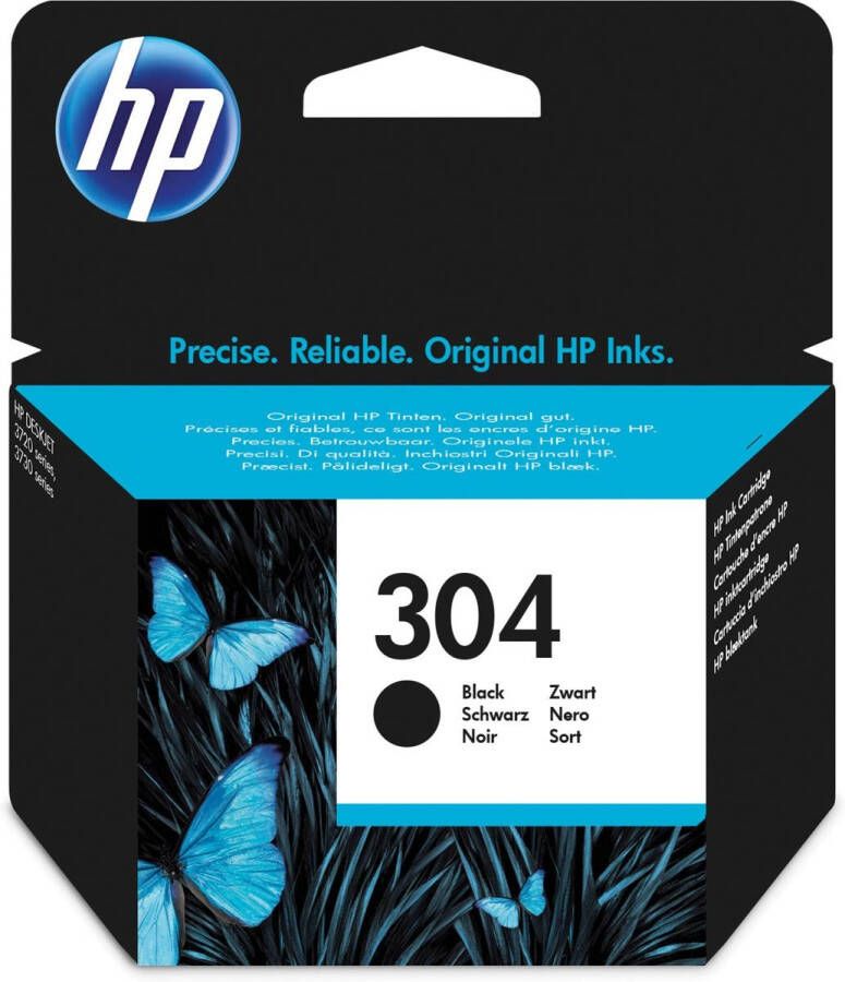Hp inktcartridge 304 120 pagina&apos;s OEM N9K06AE zwart