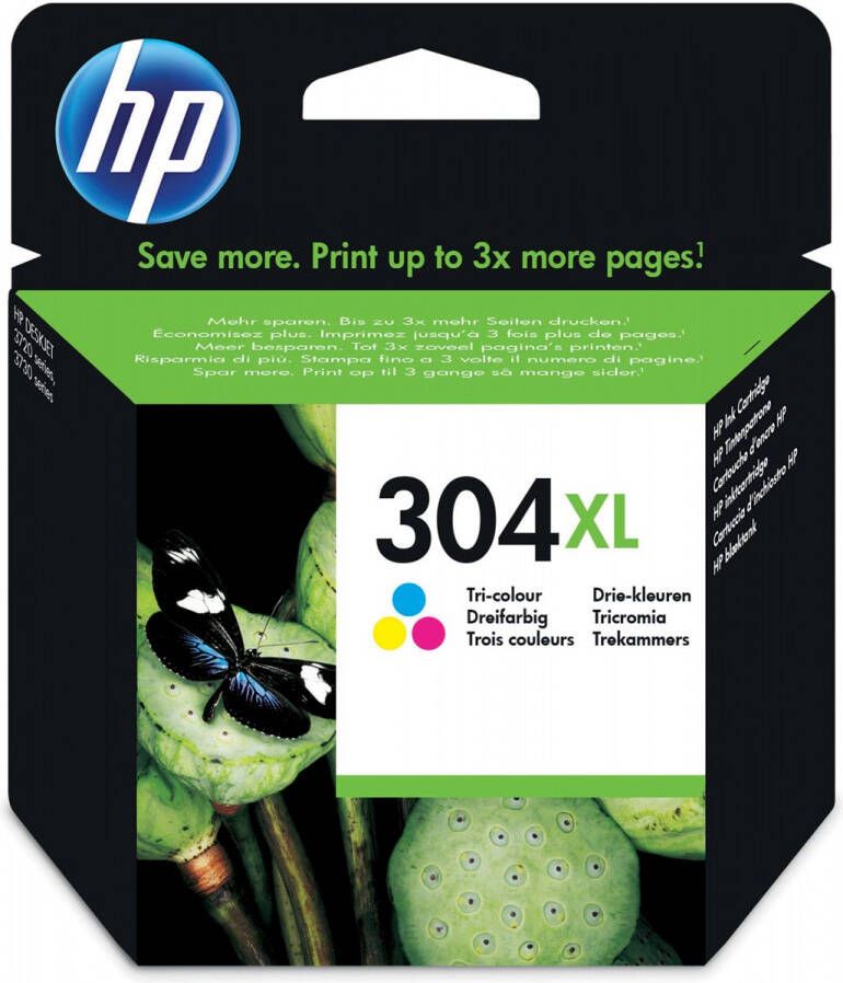 Hp inktcartridge 304XL 300 pagina&apos;s OEM N9K07AE 3 kleuren
