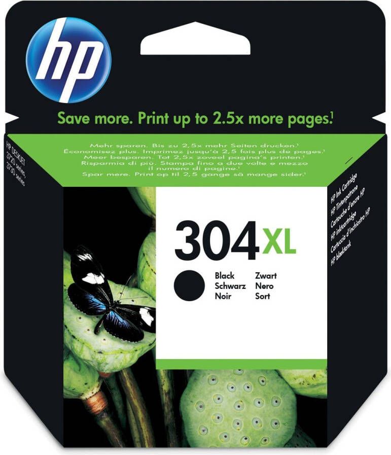 Hp inktcartridge 304XL 300 pagina&apos;s OEM N9K08AE zwart