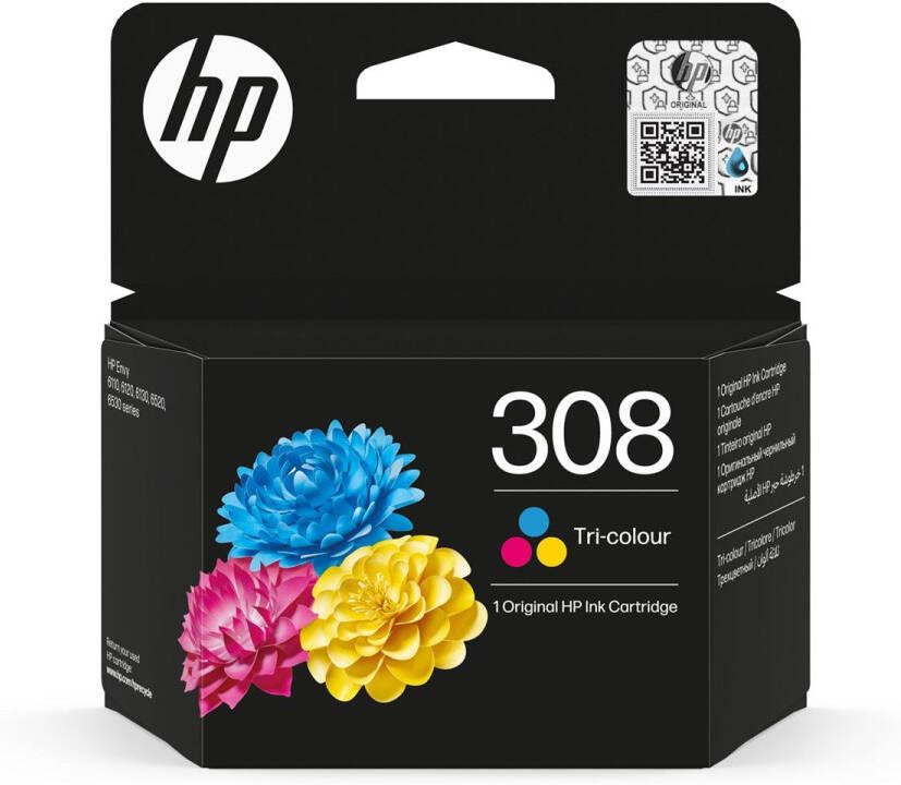 Hp inktcartridge 308 120 pagina&apos;s OEM 7FP20UE 3 kleuren