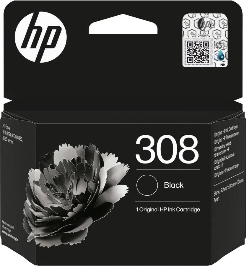Hp inktcartridge 308 160 pagina&apos;s OEM 7FP21UE zwart
