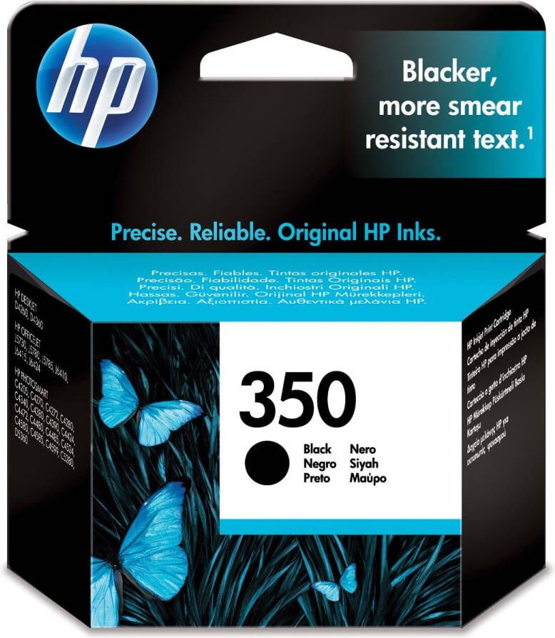 hp inktcartridge 350 200 pagina&apos;s OEM CB335EE zwart