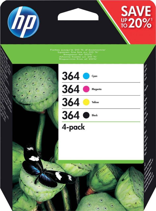 Hp inktcartridge 364 250 pagina&apos;s OEM N9J73AE 4 kleuren
