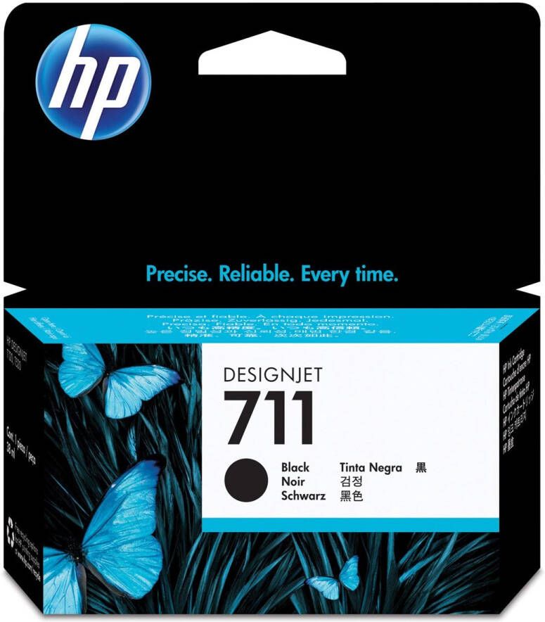 Hp inktcartridge 711 38 ml OEM CZ129A zwart