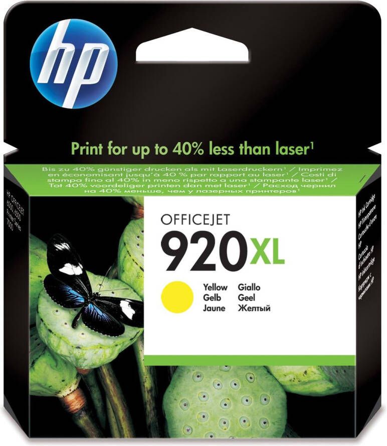Hp inktcartridge 920XL 700 pagina&apos;s OEM CD974AE geel