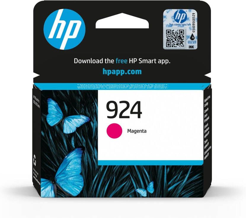 Hp inktcartridge 924 400 pagina&apos;s OEM 4K0U4NE magenta