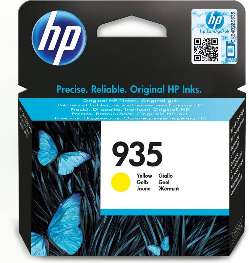 Hp inktcartridge 935 400 pagina&apos;s OEM C2P22AE geel